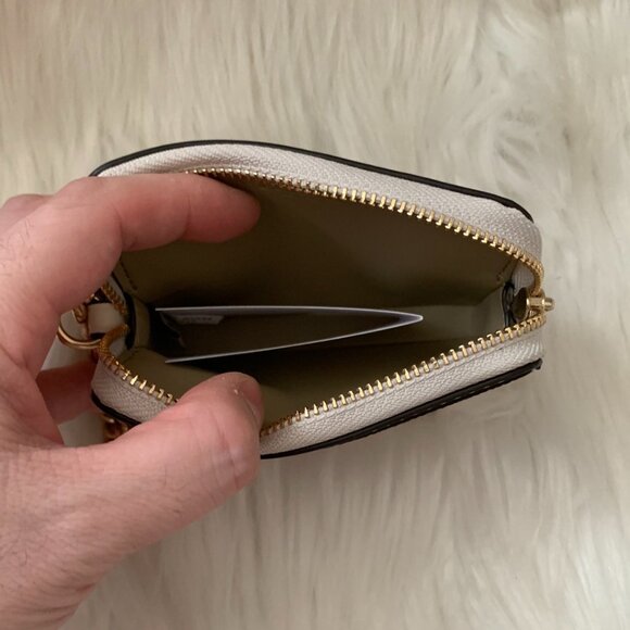 COACH Strawberry Card Case Wristlet in Chalk Multi - Picture 4 of 4